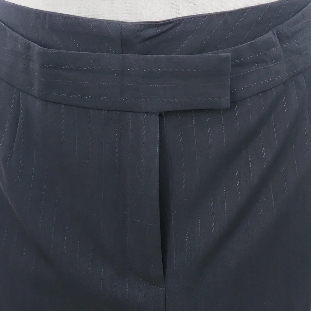 Kasper Petite 10P Navy Pinstripe Pant Suit Blazer & Trousers Career Professional - Picture 8 of 11